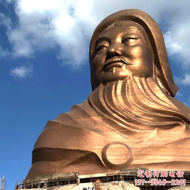 绵阳成吉思汗的传奇——大型头像雕塑