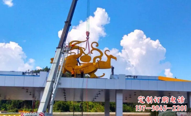 绵阳精美不锈钢龙雕塑,点缀城市之美