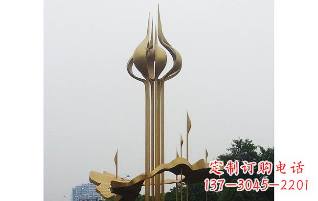 绵阳莲花雕塑缔造城市精神之家
