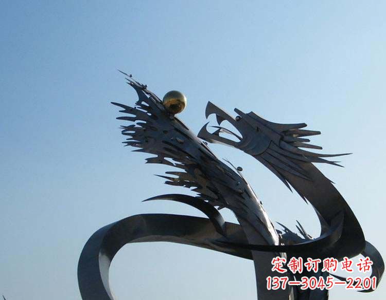 绵阳不锈钢龙雕塑精细的手工艺品