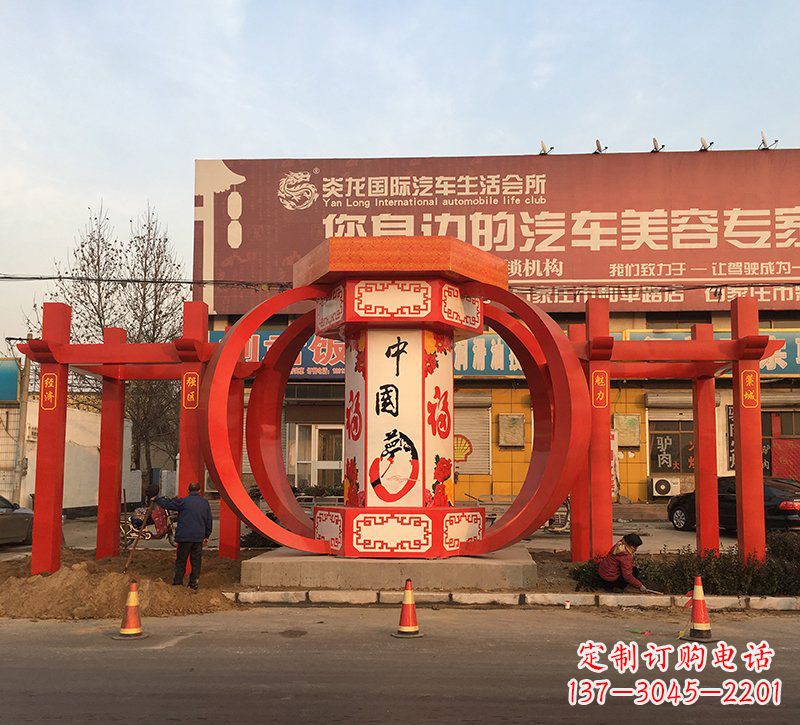 绵阳城市之光不锈钢梦灯笼雕塑