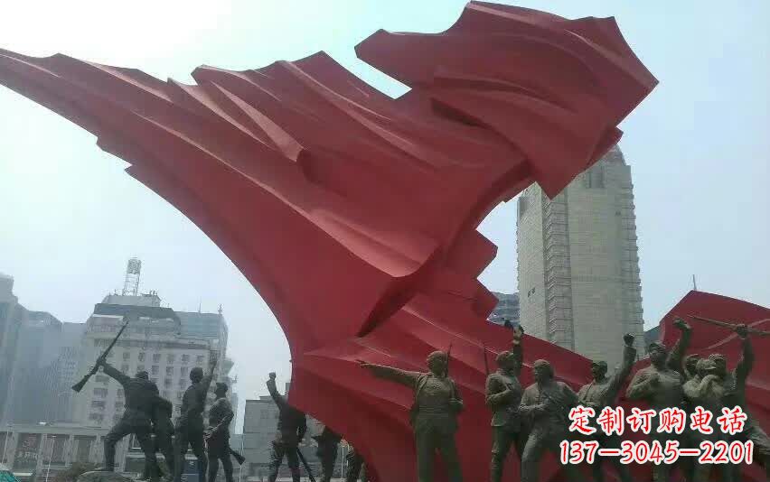 绵阳大型不锈钢红军雕塑——见证历史荣光