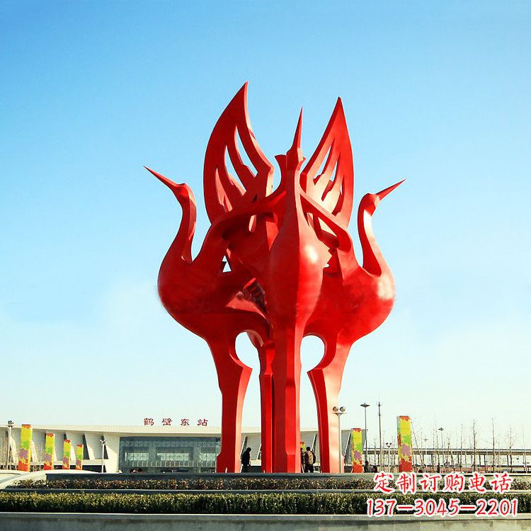 绵阳“仙鹤之歌仙鹤雕塑的精彩瞬间”