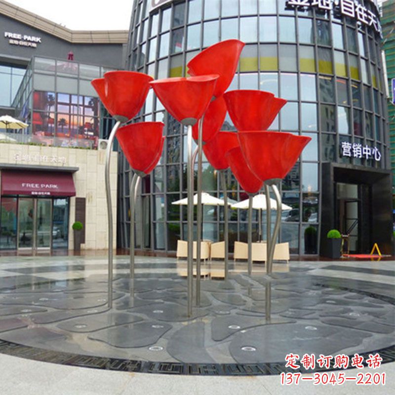 绵阳玫瑰雕塑点缀城市景观的绚烂之美