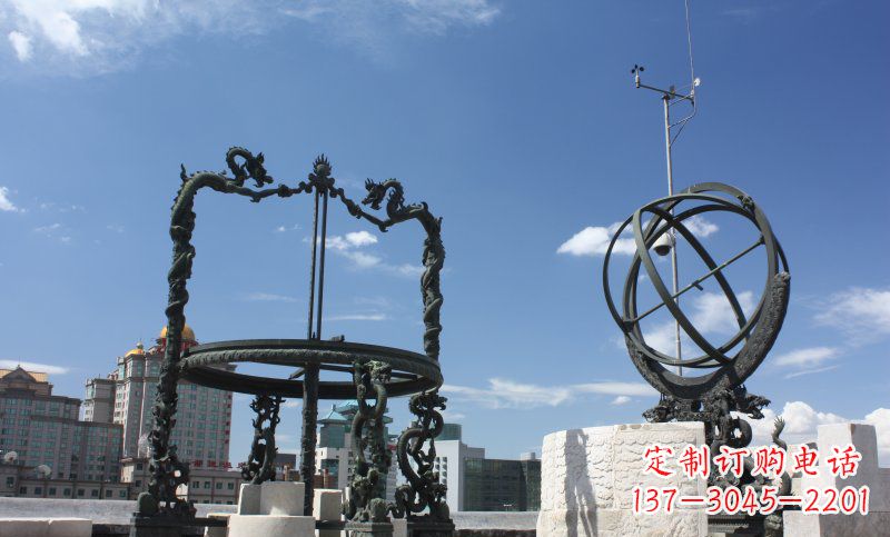 绵阳浑天仪雕塑,见证着城市的历史