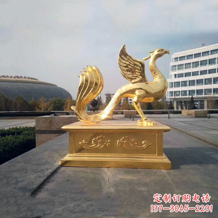 绵阳城市广场的朱雀雕塑