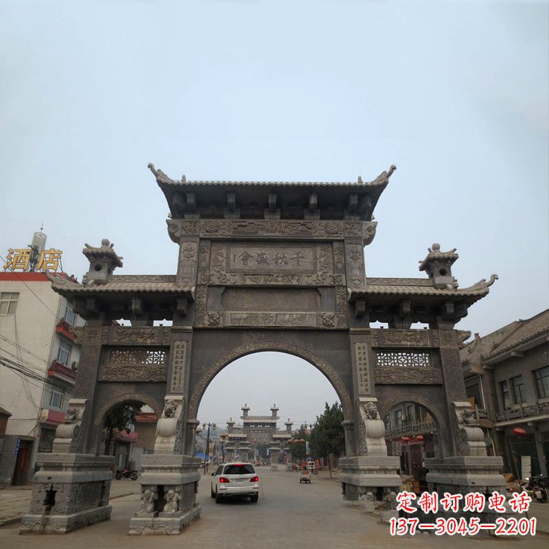 绵阳仿古牌楼雕塑——缔造城市文化新气象