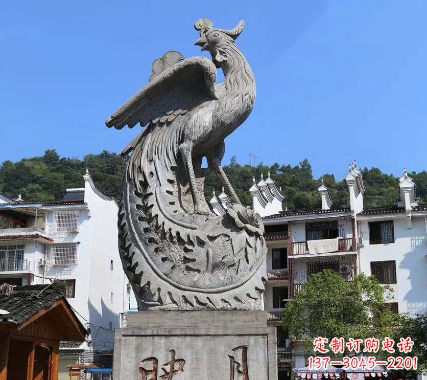 绵阳青石凤凰雕塑富有文化底蕴的传承