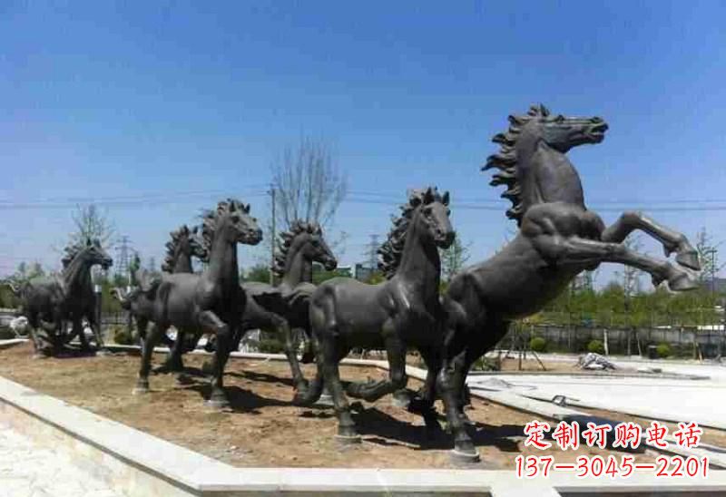 绵阳铜马雕塑美观华贵的城市艺术