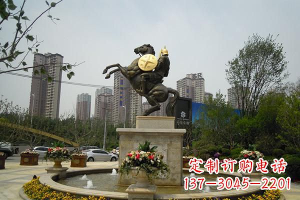 绵阳铸造城市象征——铜马战士雕塑