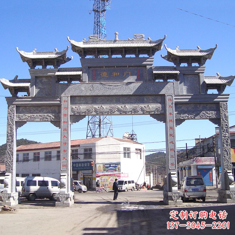 绵阳中国古代的牌楼雕塑——传承着历史文化的精髓
