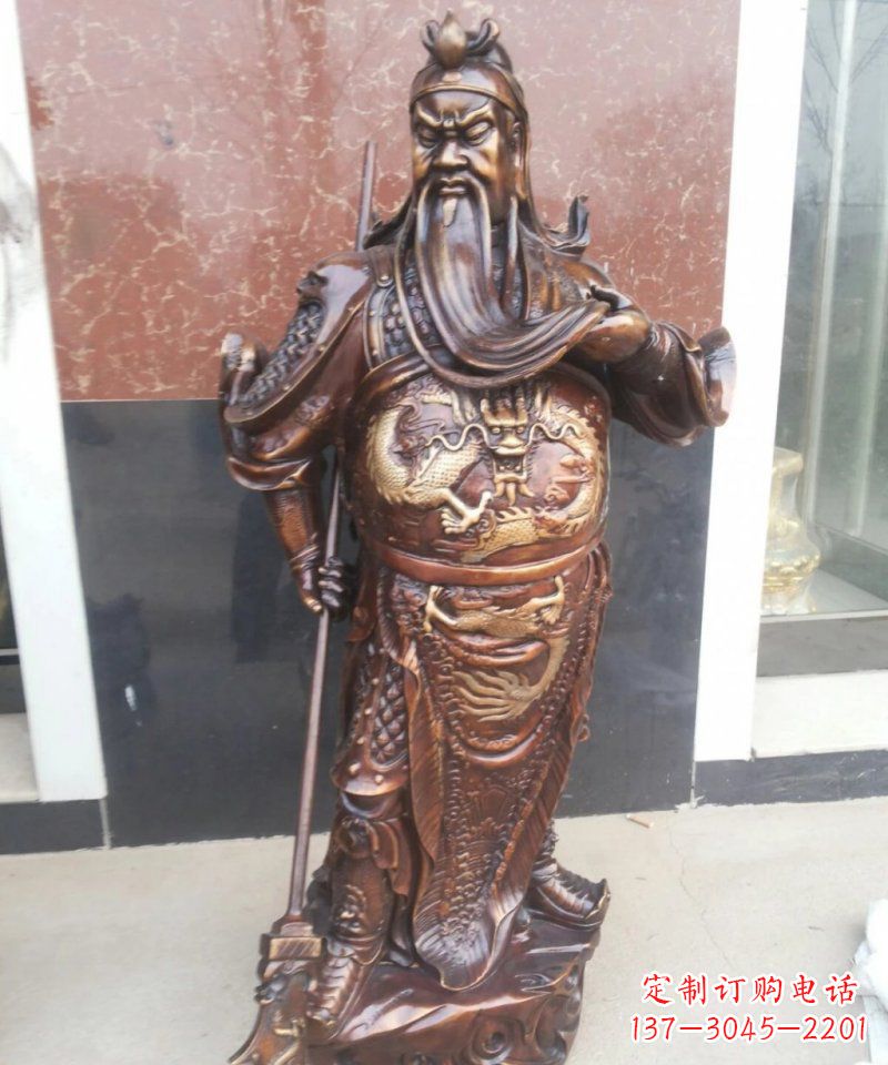 绵阳此关公雕塑