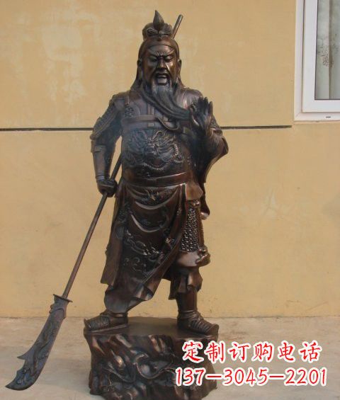 绵阳关公雕塑祝福人们的神灵