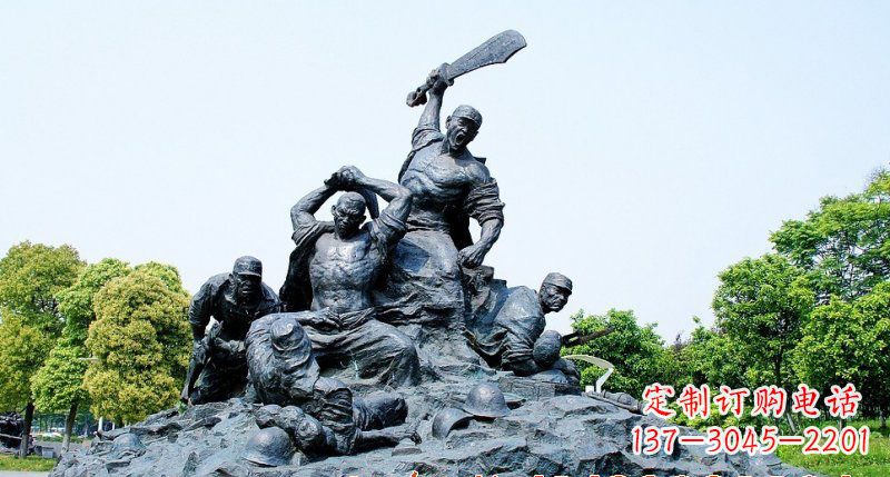 绵阳红军雕塑传承冲锋精神