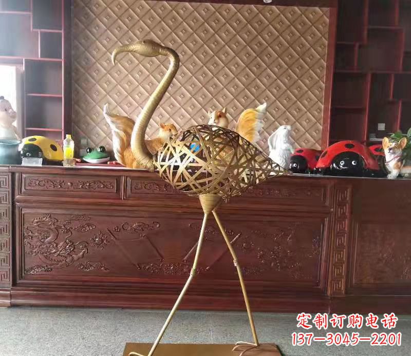 绵阳火烈鸟雕塑精美绝伦