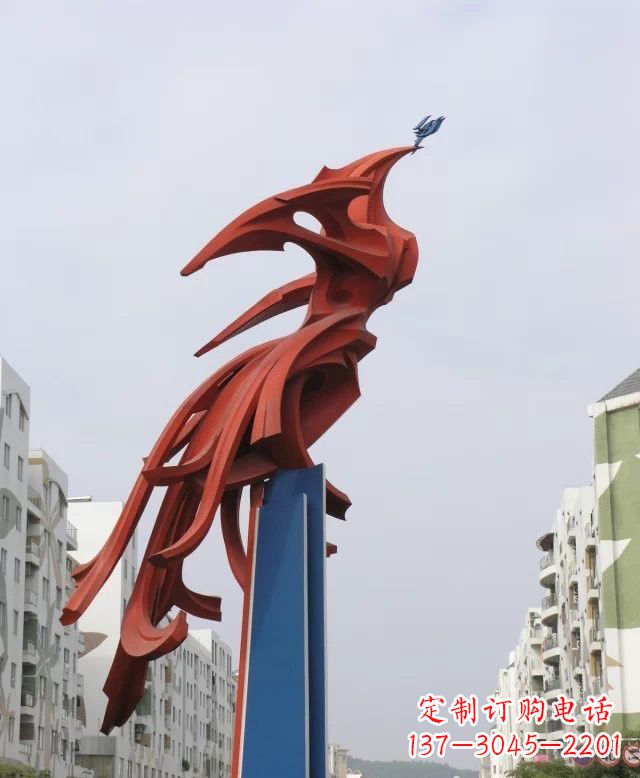 绵阳凤凰雕塑传承古老文化的艺术精品