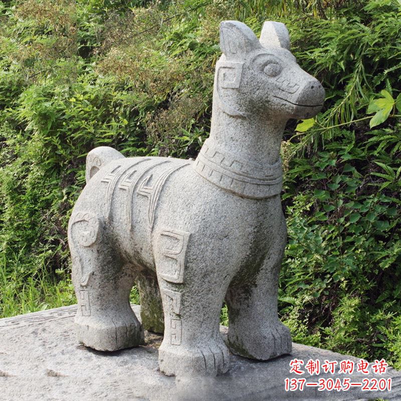 绵阳精美的生肖狗石雕摆件