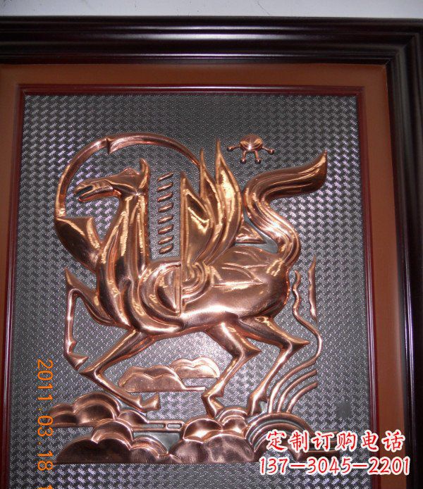 绵阳抽象飞马锻铜浮雕