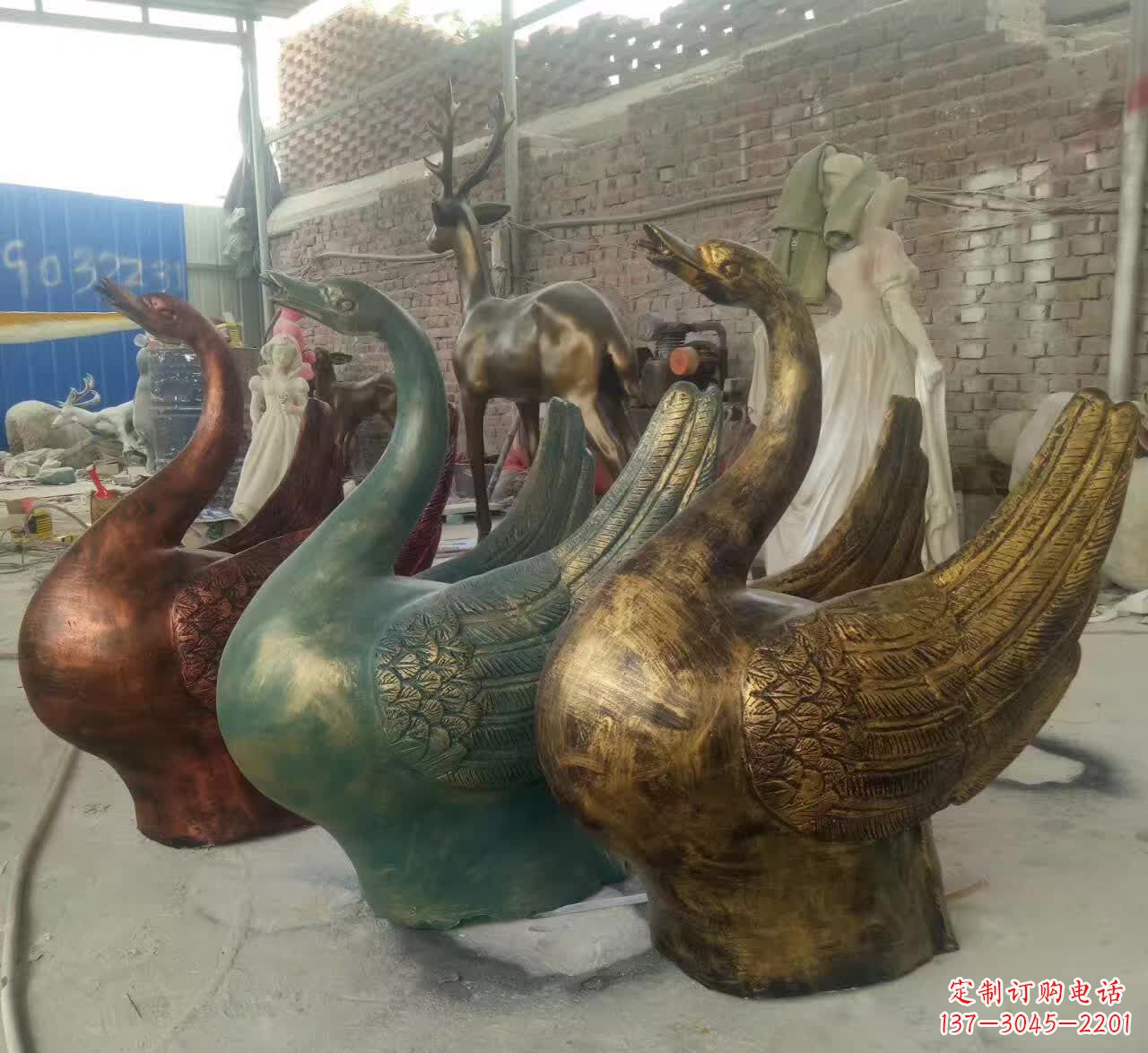 绵阳精美的天鹅雕塑