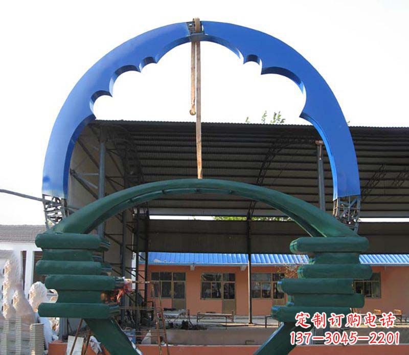 绵阳精致的不锈钢圆环雕塑