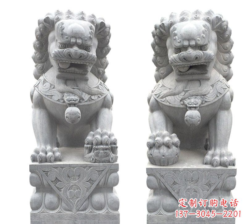 绵阳传统狮子石雕
