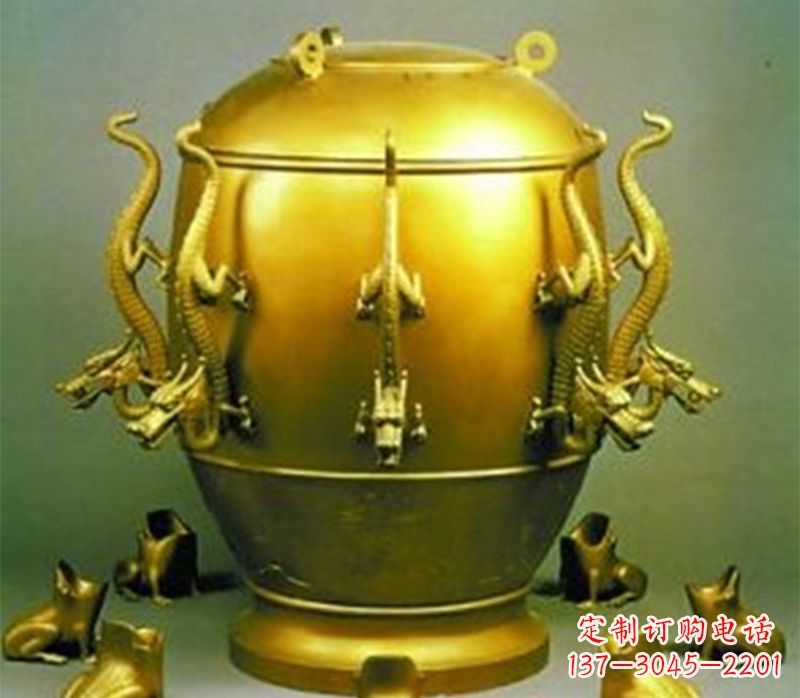 绵阳纯铜古天文仪器地震仪地动仪铸铜雕塑