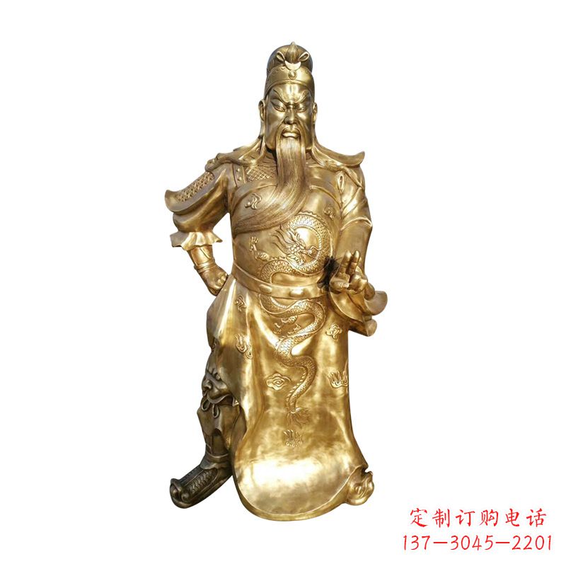 绵阳抒写三国历史关羽雕塑