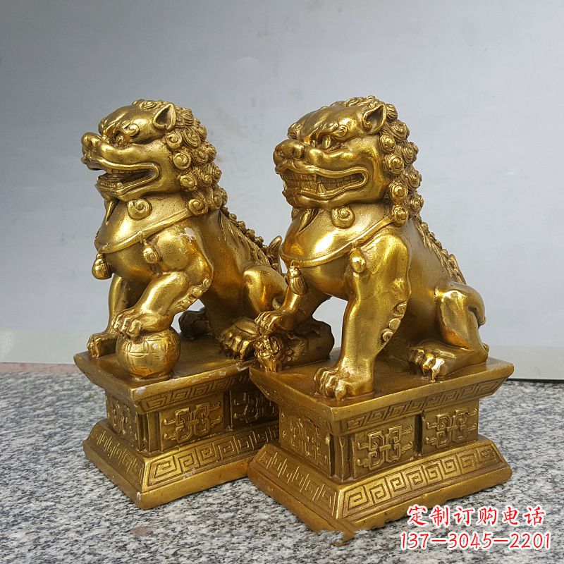 绵阳纯铜天安门狮子