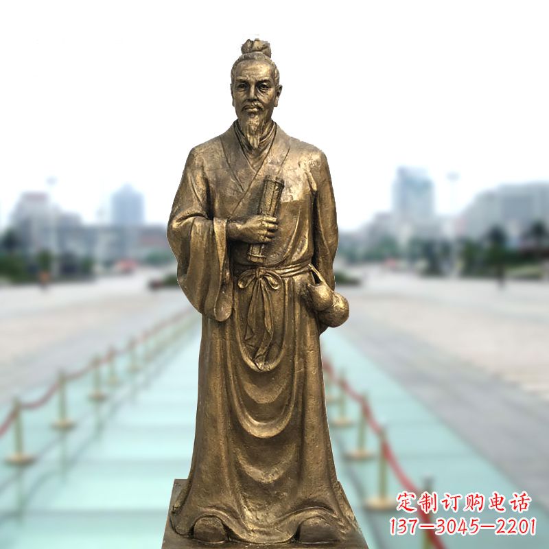 绵阳铜雕艺术张仲景的精神实践