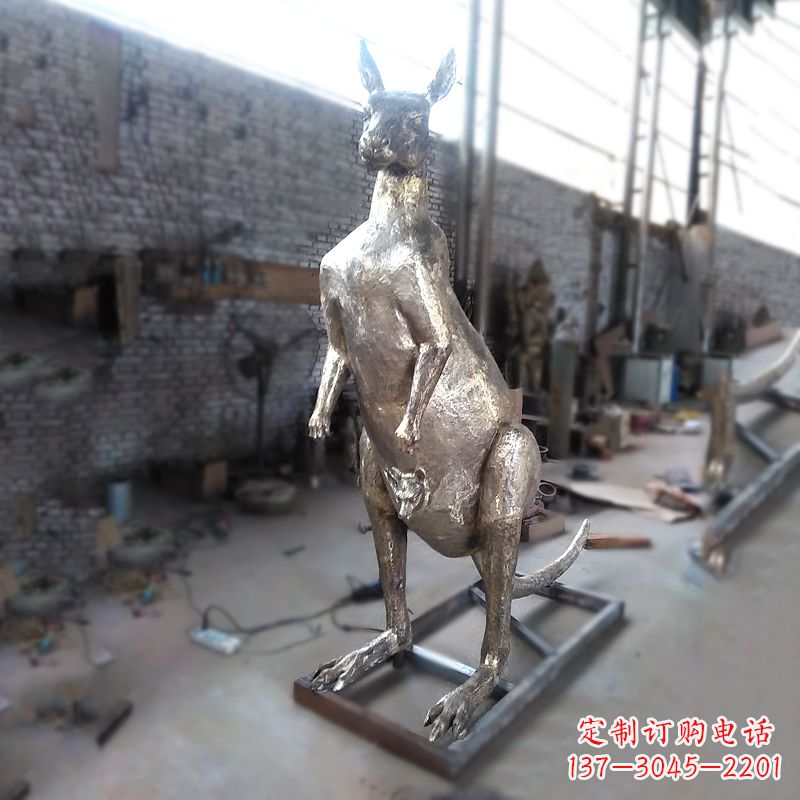 绵阳纯铜铸造的袋鼠雕塑