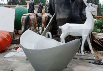 绵阳金色福祉——元宝雕塑