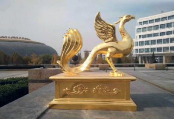 绵阳城市广场的朱雀雕塑