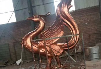 绵阳朱雀神兽纯铜陵光神君雕塑