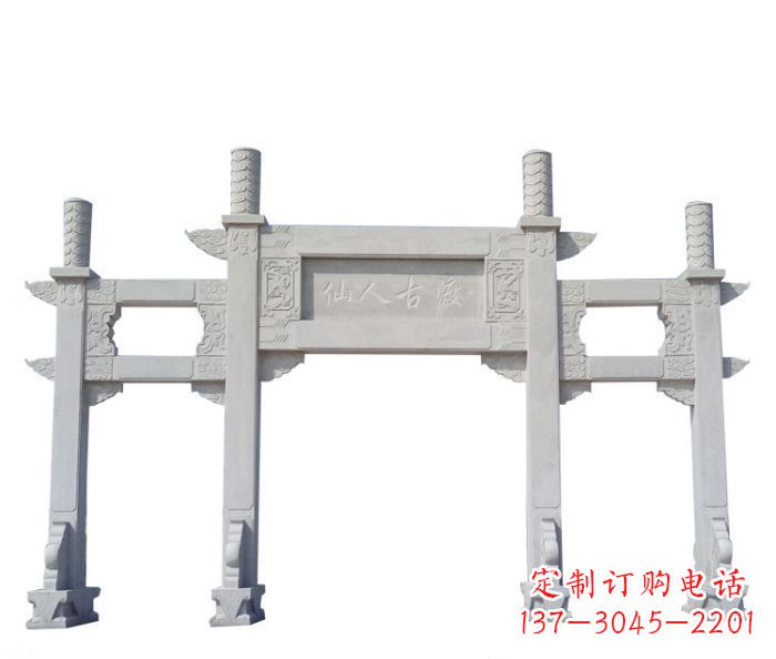 绵阳牌坊雕塑。