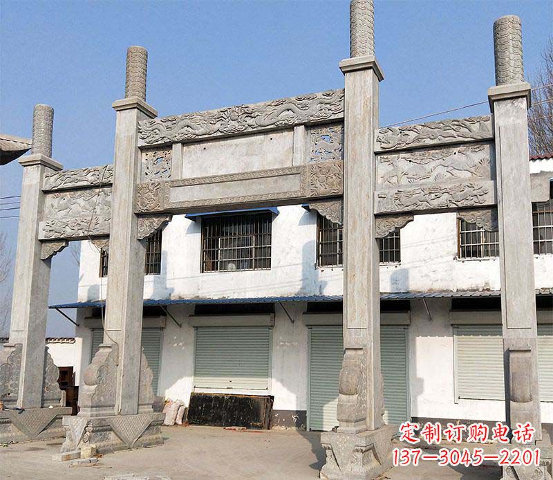 绵阳石牌坊雕塑——传承中国传统文化
