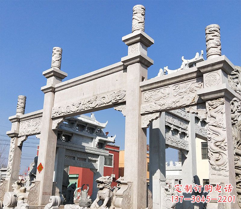 绵阳村庄牌坊石雕——记录着悠久历史的传承