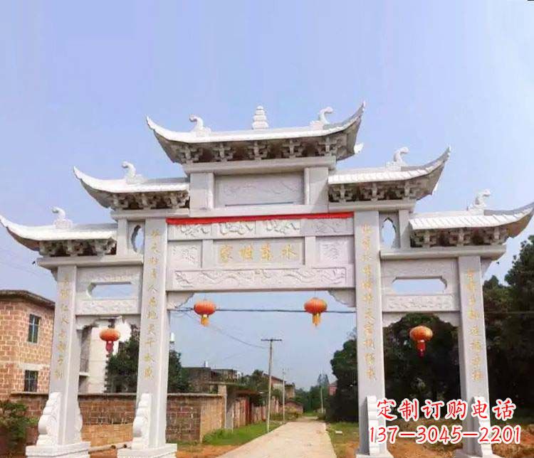 绵阳传承村庄牌坊石雕文化