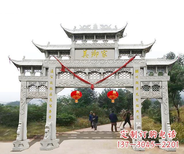 绵阳牌坊雕塑珍贵的传统文化