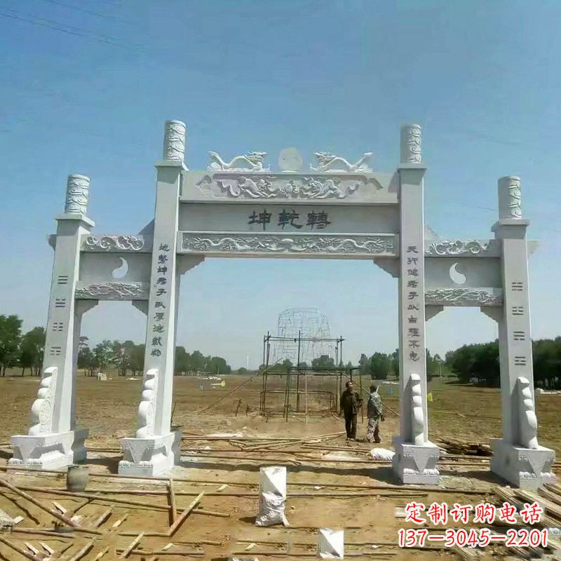 绵阳牌坊雕塑村庄精灵