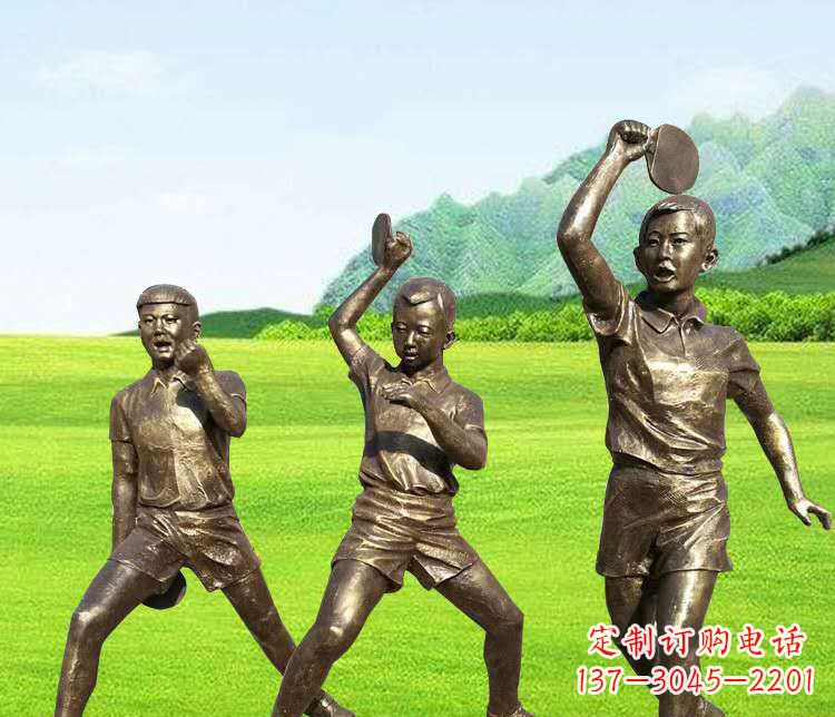 绵阳乒乓球雕塑激发运动热情