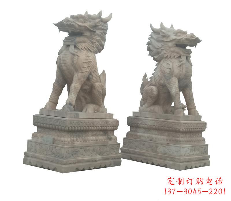 绵阳大理石麒麟神秘之门的守护者
