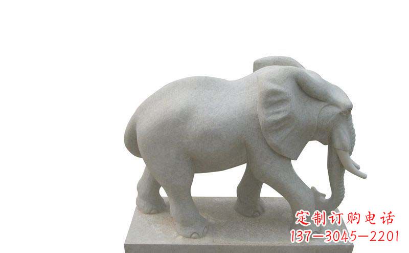 绵阳大象雕塑大理石大象公园的精美艺术