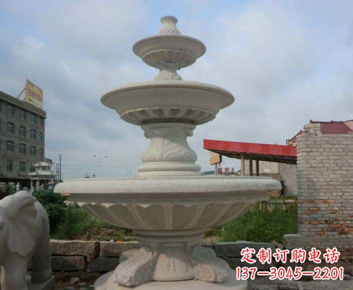 绵阳喷泉雕塑灵动精致的大理石美