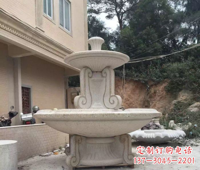 绵阳大理石大型喷泉雕塑精致美观又富有艺术气息