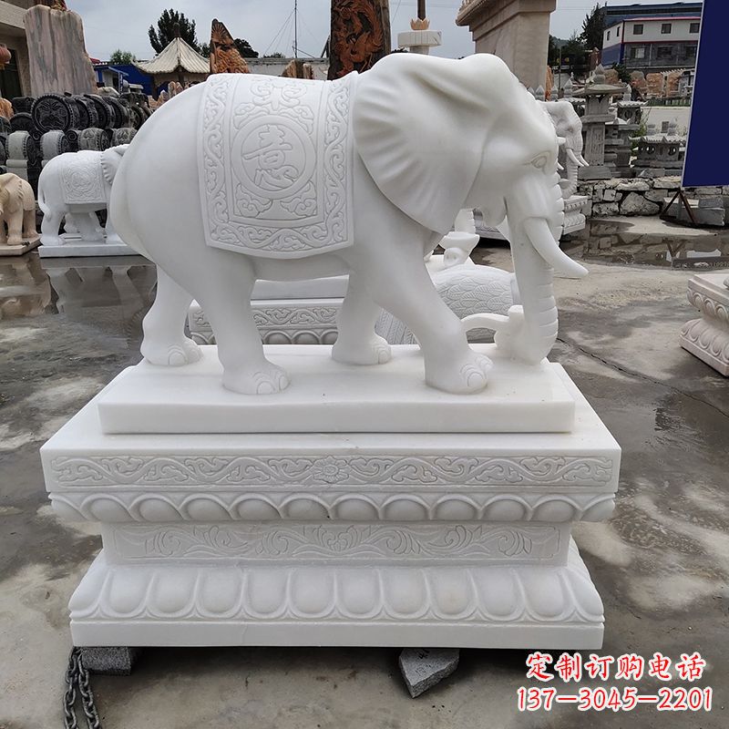 绵阳大理石雕刻的大象