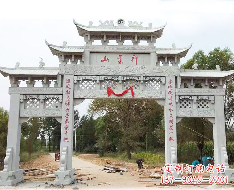 绵阳大理石牌坊雕塑