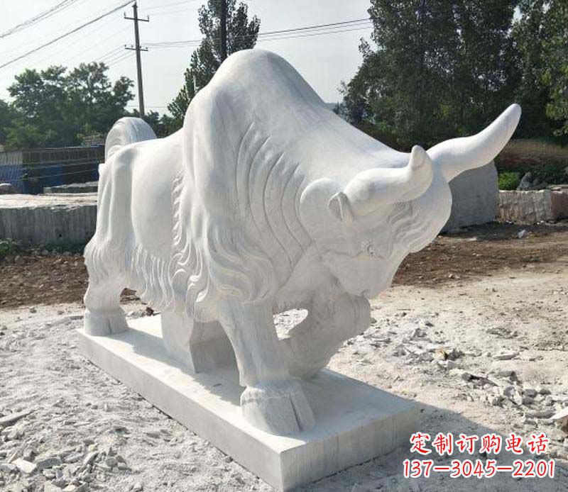 绵阳大理石动物雕塑美丽的艺术品