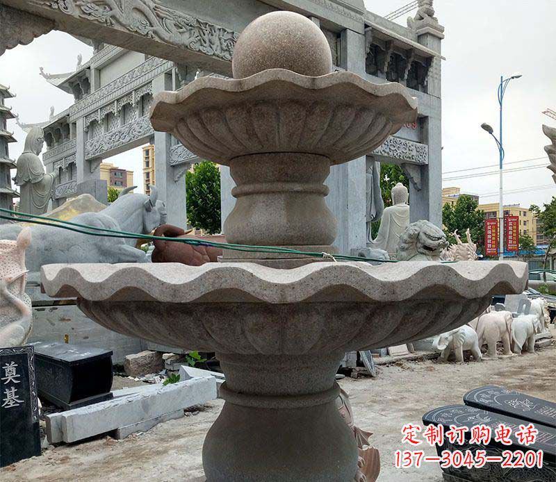 绵阳大理石多层喷泉石雕