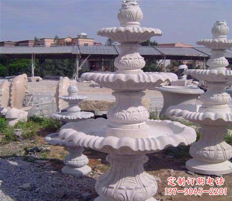 绵阳石雕喷泉展现精美的艺术灵感