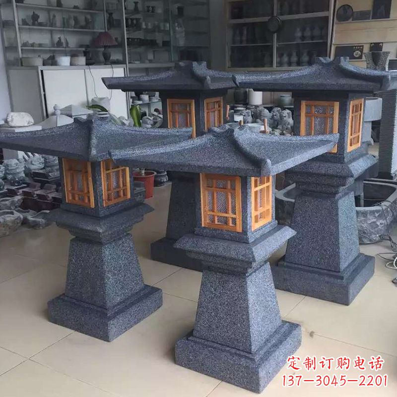绵阳大理石仿汉阙石雕灯笼
